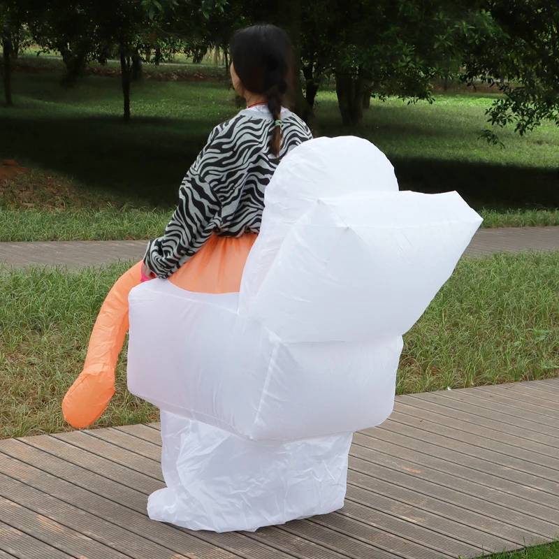 2022 новый дизайн надувной наполовину костюм для взрослых Одежда Хэллоуина