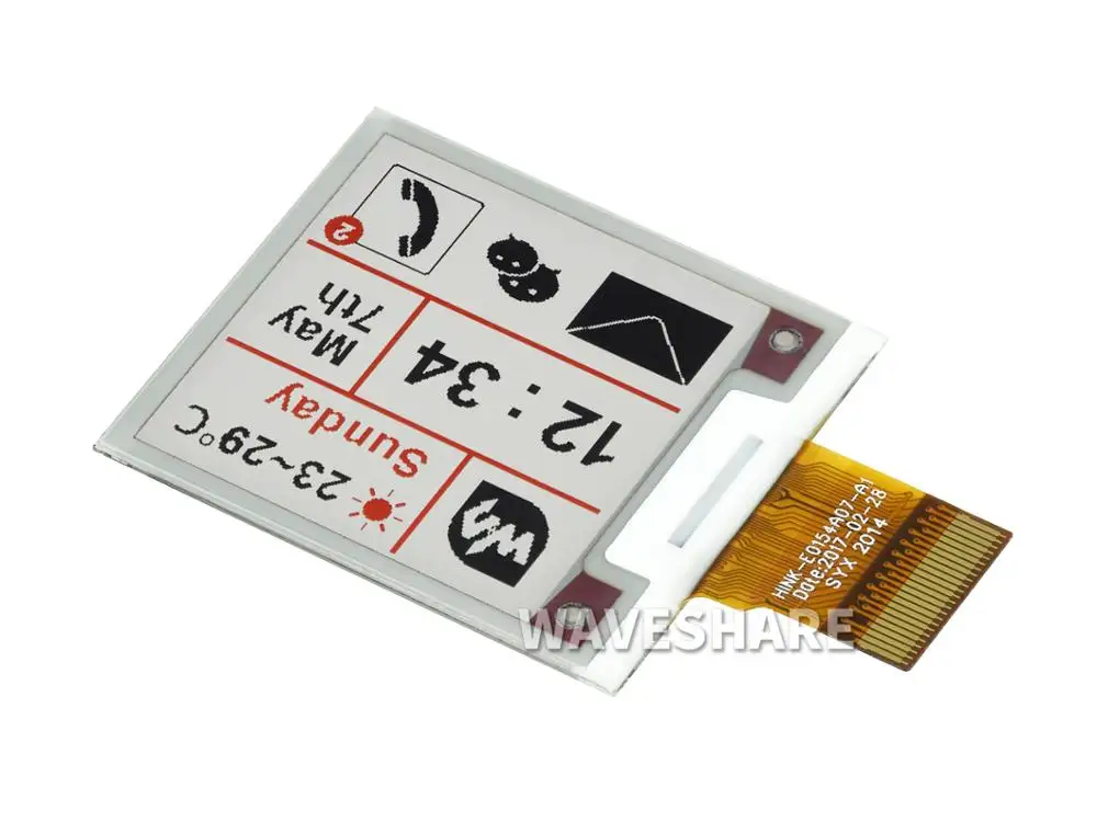 1 54 дюймовый e-Paper (B) 200x200 трехцветный Красный Черный Белый E-Ink сырой дисплей панель