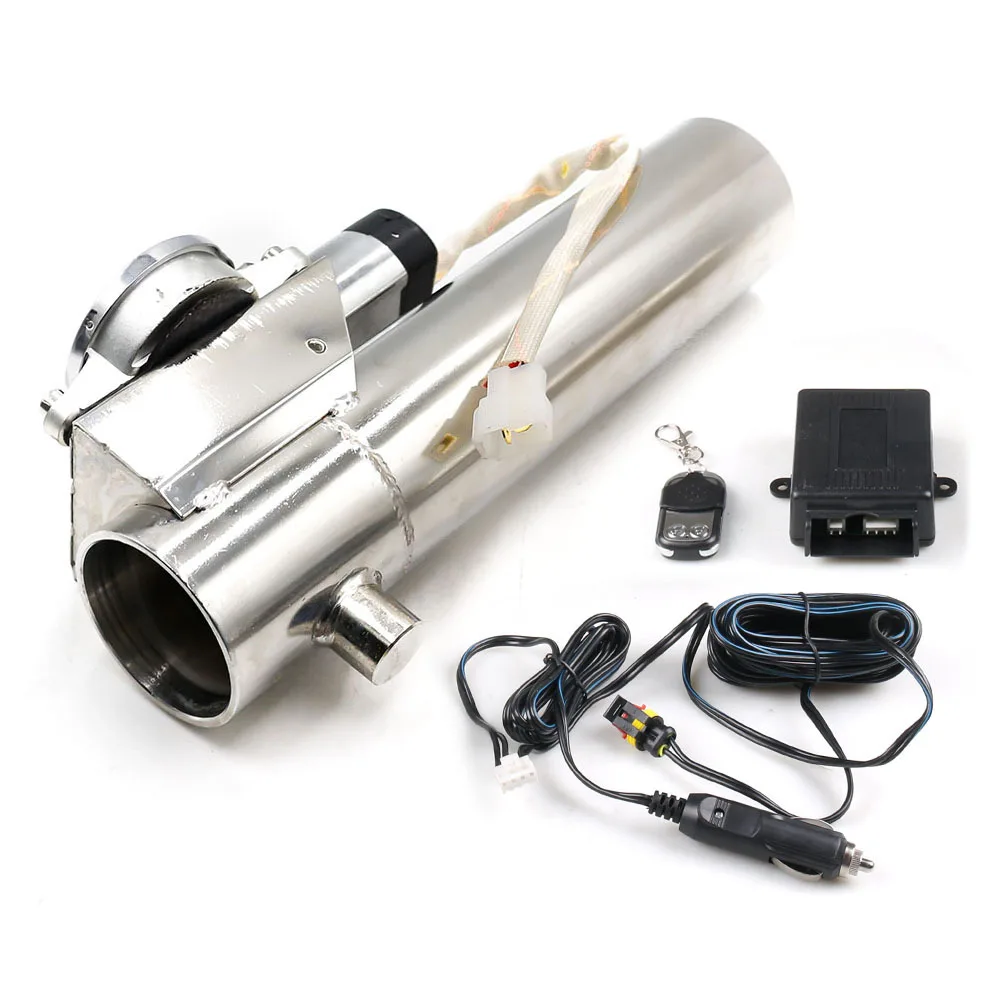 

Auto refitted stainless steel straight pipe electric exhaust valve 2.5/3-inch remote control variable exhaust pipe valve set