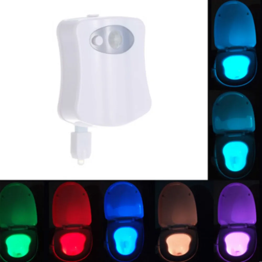 Умный ночник с пассивным инфракрасным датчиком для туалета светодиодная лампа