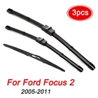 Щетки стеклоочистителя передние и задние для Ford Focus 2 2005-2011, 26 дюймов + 17 дюймов + 14 дюймов