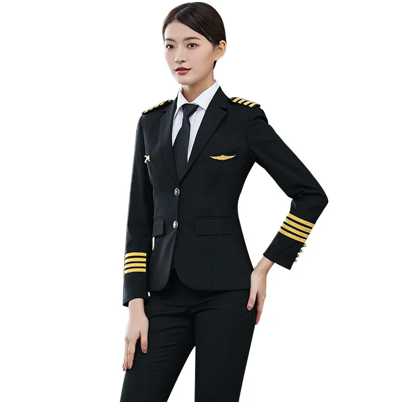 

Женская куртка-пилот, модель 2021 года, специалист по полету, Осенний менеджер по продажам в отеле, профессиональная рабочая одежда