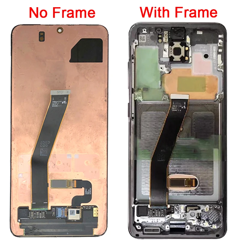 Najtaniej Oryginalny S20 Ultra G988B LCD Do Samsung Galaxy S20 Plus LCD Z Ramką S20 SM-G981B G986B G986U Wyświetlacz Dotykowy