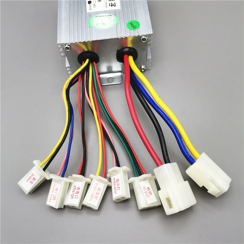 Щетка DC контроллер двигателя для электрического велосипеда скутер 12V24V36V48V350W 500W