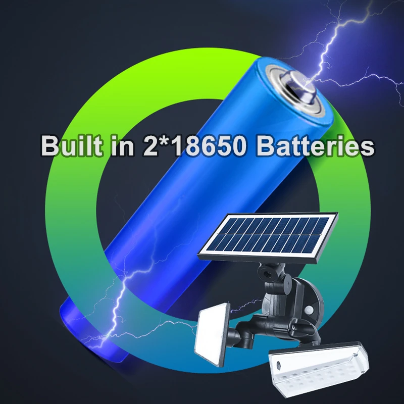 Мощная светодиодная настенная лампа на солнечной батарее умный ночник с