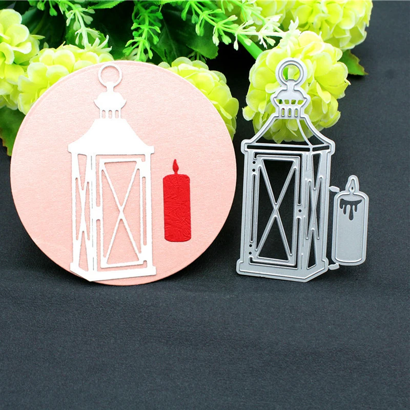 Фонарь Свеча светильник металлические режущие штампы рождественские трафареты