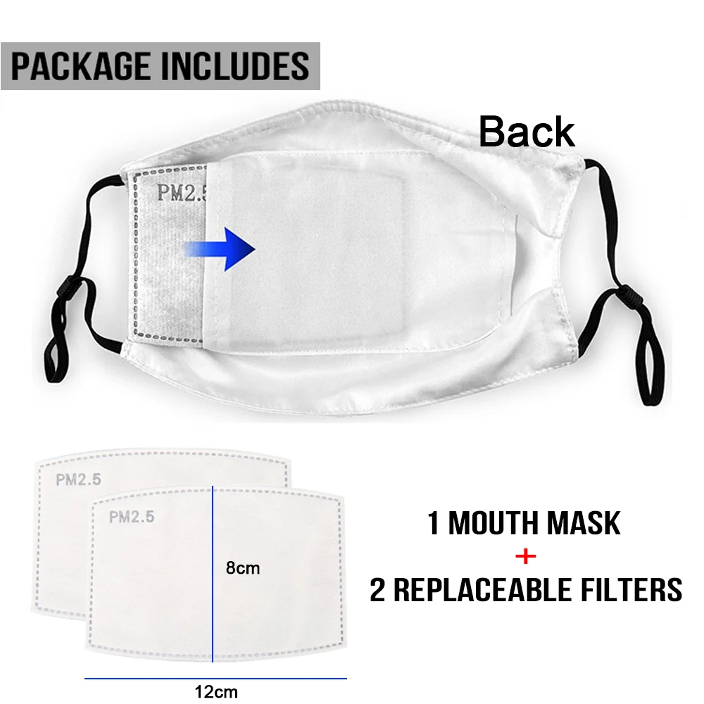 2018 Hot sale Summer Style CCCP Soviet Union Washable Reusable Mask With 2Pcs PM2.5 Filters 5 Layers | Аксессуары для одежды