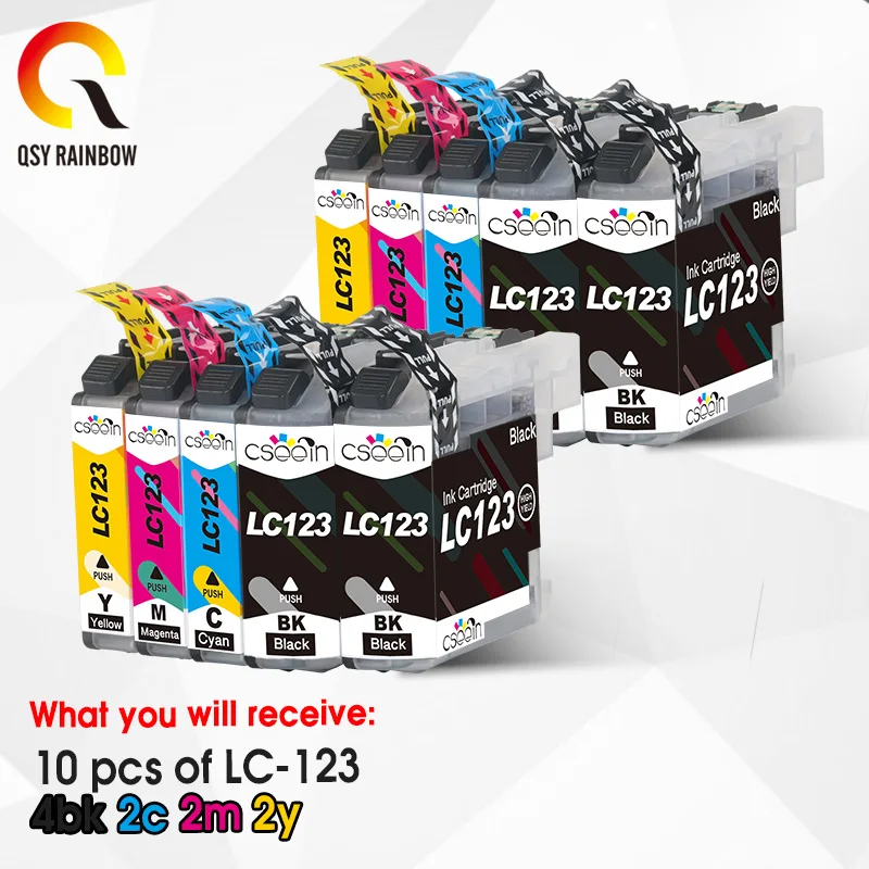 LC123 LC 123 XL LC123XL чернильные струйные картриджи для принтера Brother MFC J4410DW J4510DW J4610DW J4710DW