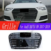 car modified front grille for audi a4s4 b9 2017 2018 2019%ef%bc%88for s4 style%ef%bc%89auto parts front bumper racing honeycomb grill