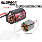 Мотор Surpass Hobby, водонепроницаемый, 5 слотов, 540, 550, 20T, 16T, 12T, 10T, для 110 RC Monster Truck TRX4 KM2 SCX10, гусеничный автомобиль