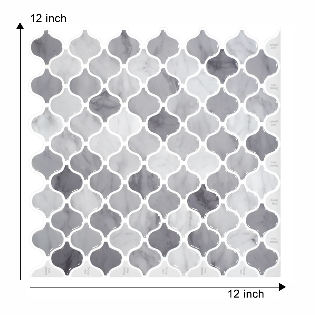 

Large Size 12*12"3D Self Adhesive Wall Tiles Mosaic Tile Backsplash Kitchen Peel and Stick Mosaic Art Wall Tiles Vinyl 3D Tile