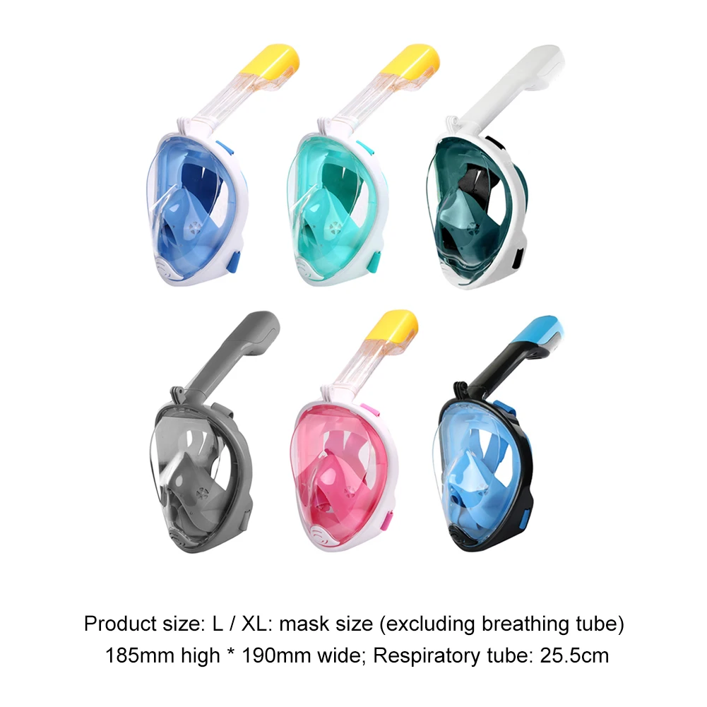 

Snorkeling Diving Respirator Full Dry Goggles Set Masks Safe Waterproof Underwater Anti Fog Full Face Diving Mask Equipment HOT