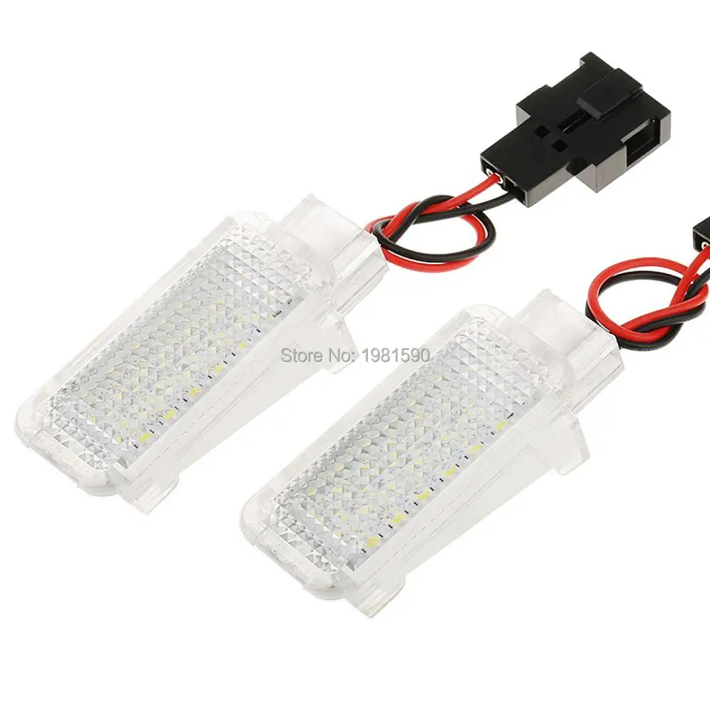 Hopstyling 2 шт. 18SMD светодиодный светильник для двери автомобиля, авто подножки/лампа для багажника, светильник для Audi A4 A6 Q7 Q5 VW Skoda, белый, красный, синий