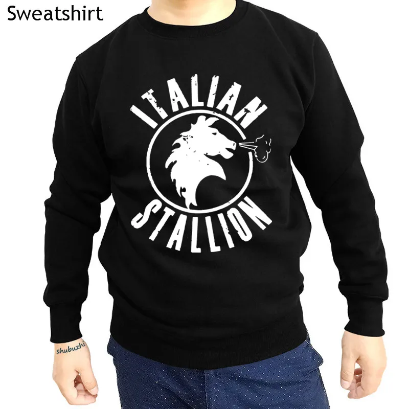 

drop shipping Rocky Italian Stallion shubuzhi men o-neck sweatshirt autumn fashion o-neck brand hoodies casual long sleeve hoody