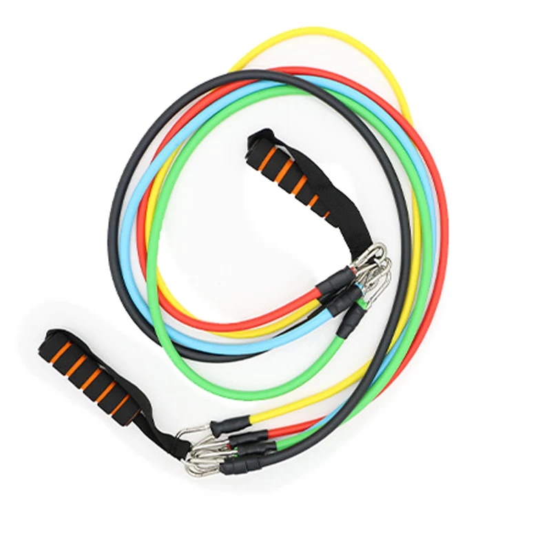

Exercise Training Tube Pull Rope Pedal Rubber Expander Elastic Bands For Fitness Workout 11Pcs/Set Resistance Bands 2021