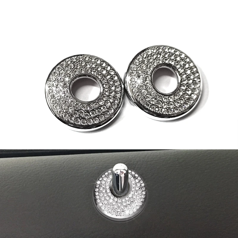

Door Bolt Crystal Decoration For Cadillac ATS-L 2014-2018 Silver