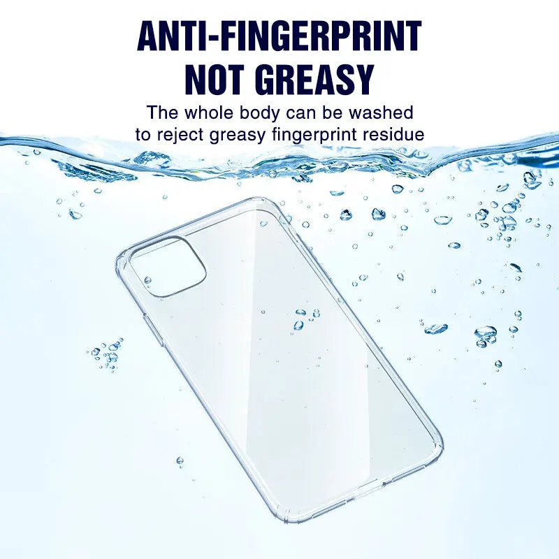 Силиконовый чехол для iPhone 12 11 Pro X XR XS Max 6 7 8 Plus прозрачные чехлы SE 2020 противоударный
