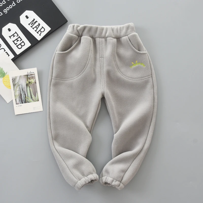 Зимние штаны для девочек однотонные плотные мягкие теплые флисовые длинные