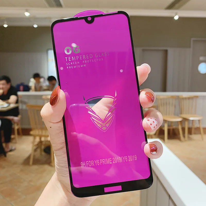 Большой закаленное стекло для huawei Y9 Y6 Y7 Prime honor 20 8X Nova 5 защитный Стекло Y5 Y7 Y9 Prime Экран протектор