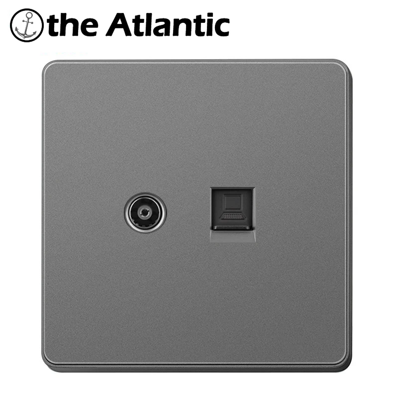 TV Signal RJ45 Telephone Computer Data Satellite Cable Wall 