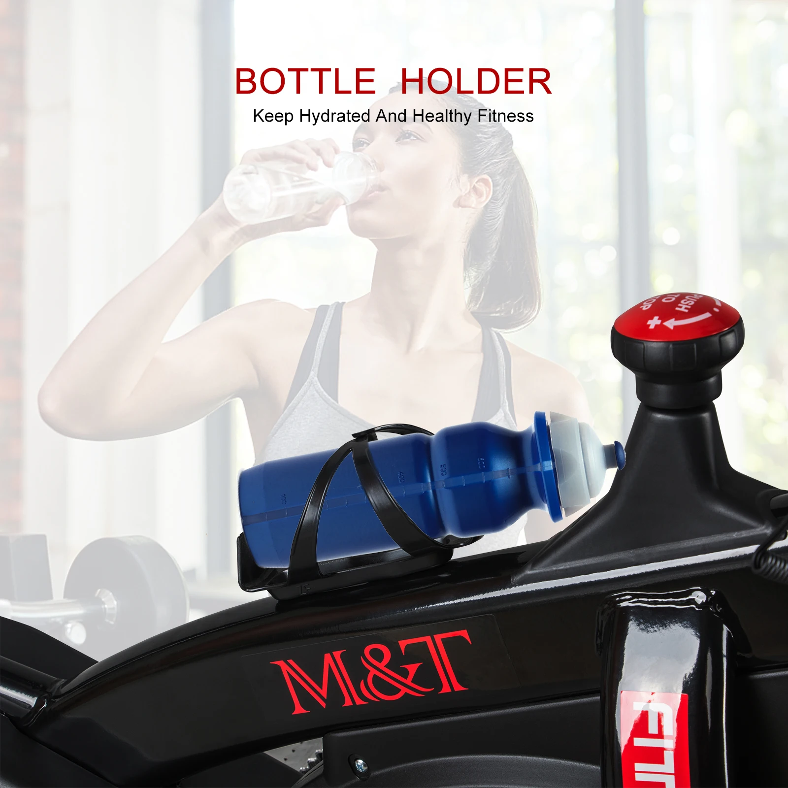 Велотренажер M &amp T с ЖК-дисплеем тренажер для домашних тренировок регулируемое