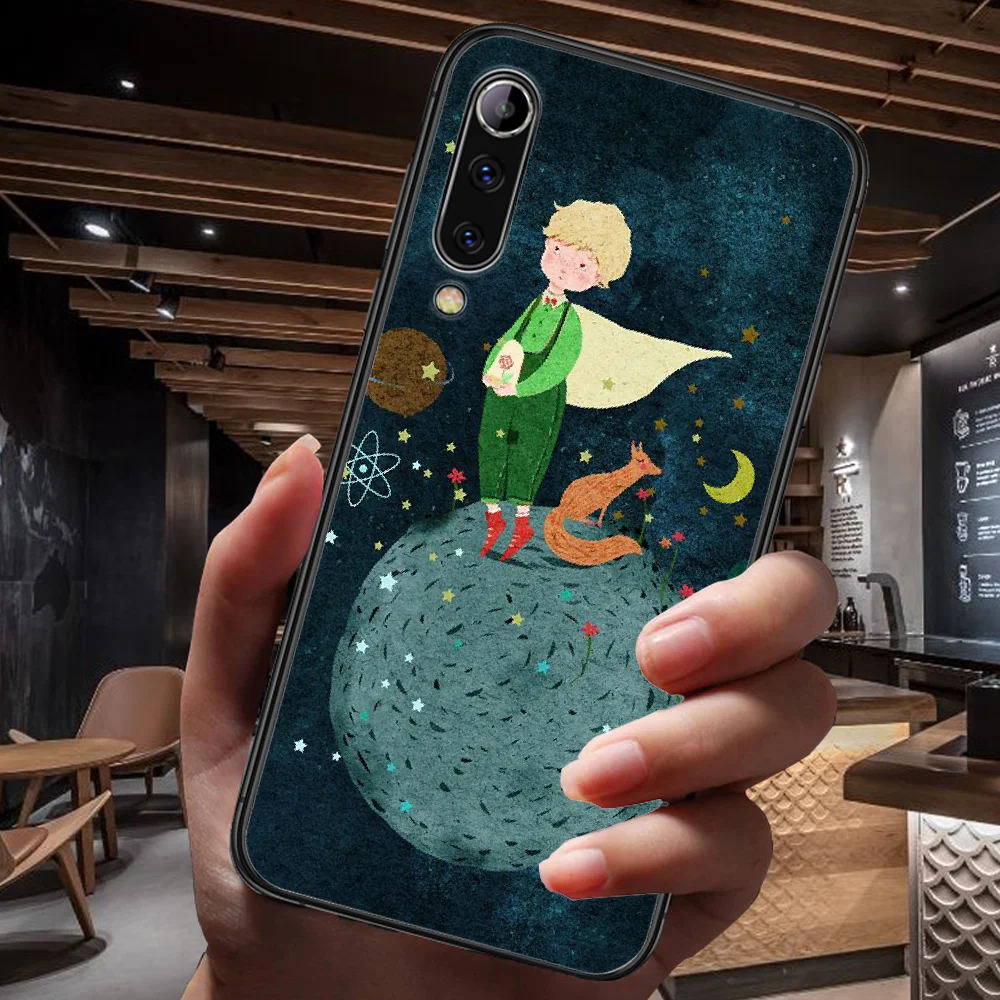 

Cartoon The Little Prince Phone Case For Xiaomi Mi Note 10 A3 9 MAX 3 A2 8 9 Lite Pro Ultra black Funda Luxury Etui Painting