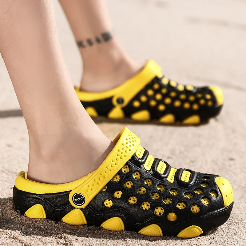 Men Aqua Shoes Outdoor Beach Water Sandals Upstream Non-Slip Lightweight Sport Hole Hollow Women Quick Dry Sneakers | Спорт и
