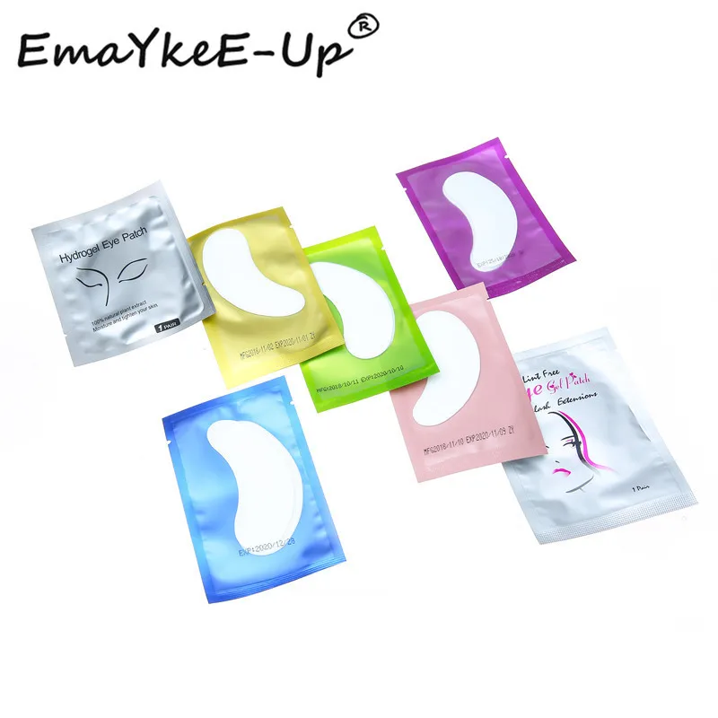 Патчи гелевые безворсовые гидрогелевые для наращивания ресниц 100 пар | Красота и