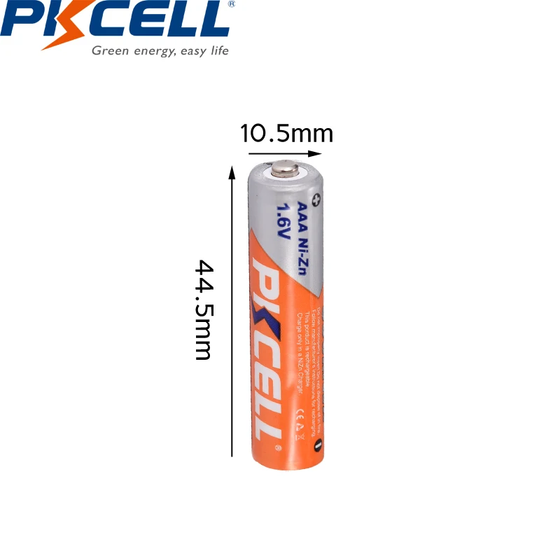 Кабельный тестер кабеля 8 шт. PKCELL AAA Батарея 1 6 NIZN Перезаряжаемые Ni Zn 900mWh с 2 держать