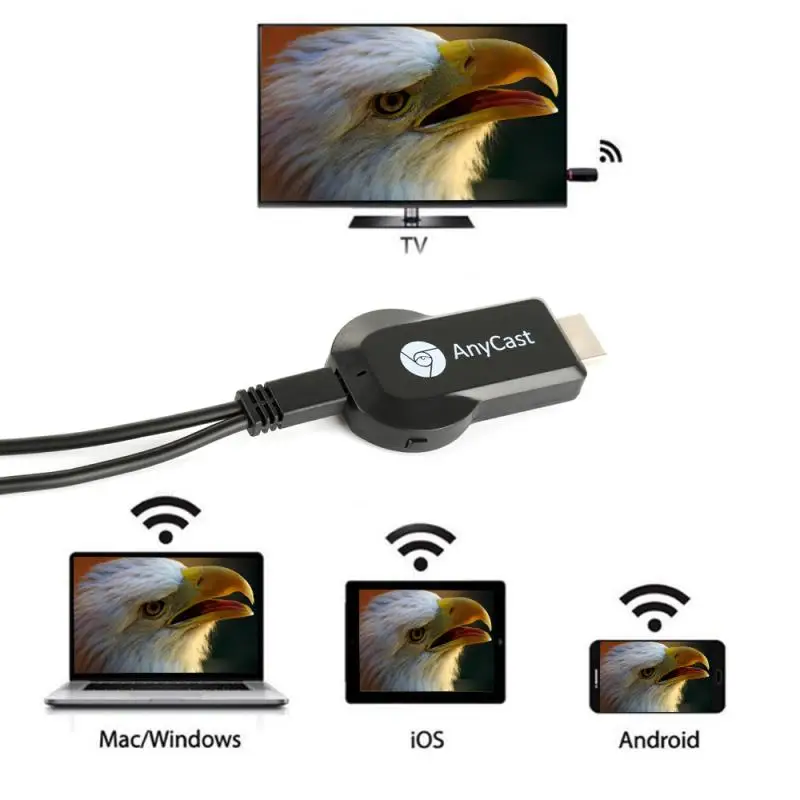 Адаптер Anycast M4 Plus Miracast TV Stick Wi Fi дисплей зеркальный приемник беспроводной HDMI