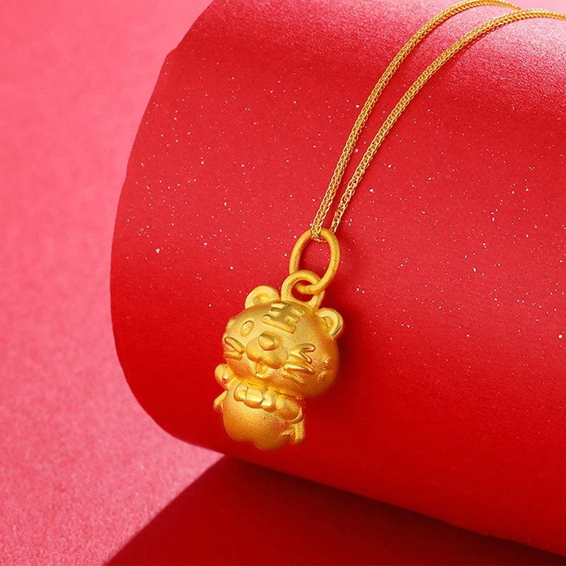 

Year of the Tiger Color Pendants Necklaces For Men Women Jewelry New