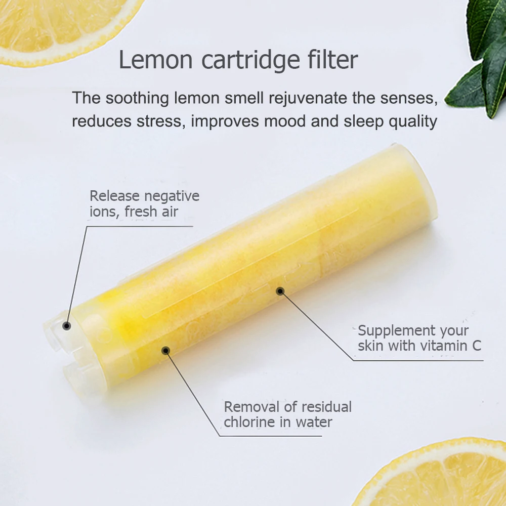 Zloog ванная комната витамин с Led душевая головка минеральные шарики лимонный