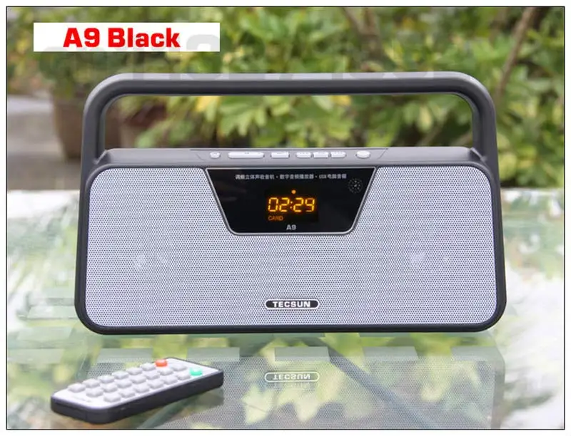 TECSUN A9 FM стерео радио приём светодиодный цифровой дисплей MP3 плеер компьютерная Колонка радио приемник Интернет портативное радио