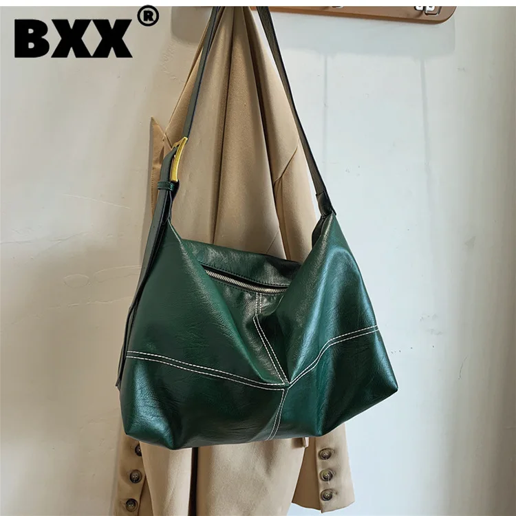 

[BXX] Женская Новая брендовая блестящая мягкая сумка через плечо из искусственной кожи, универсальная модная сумка через плечо 2021GF0586