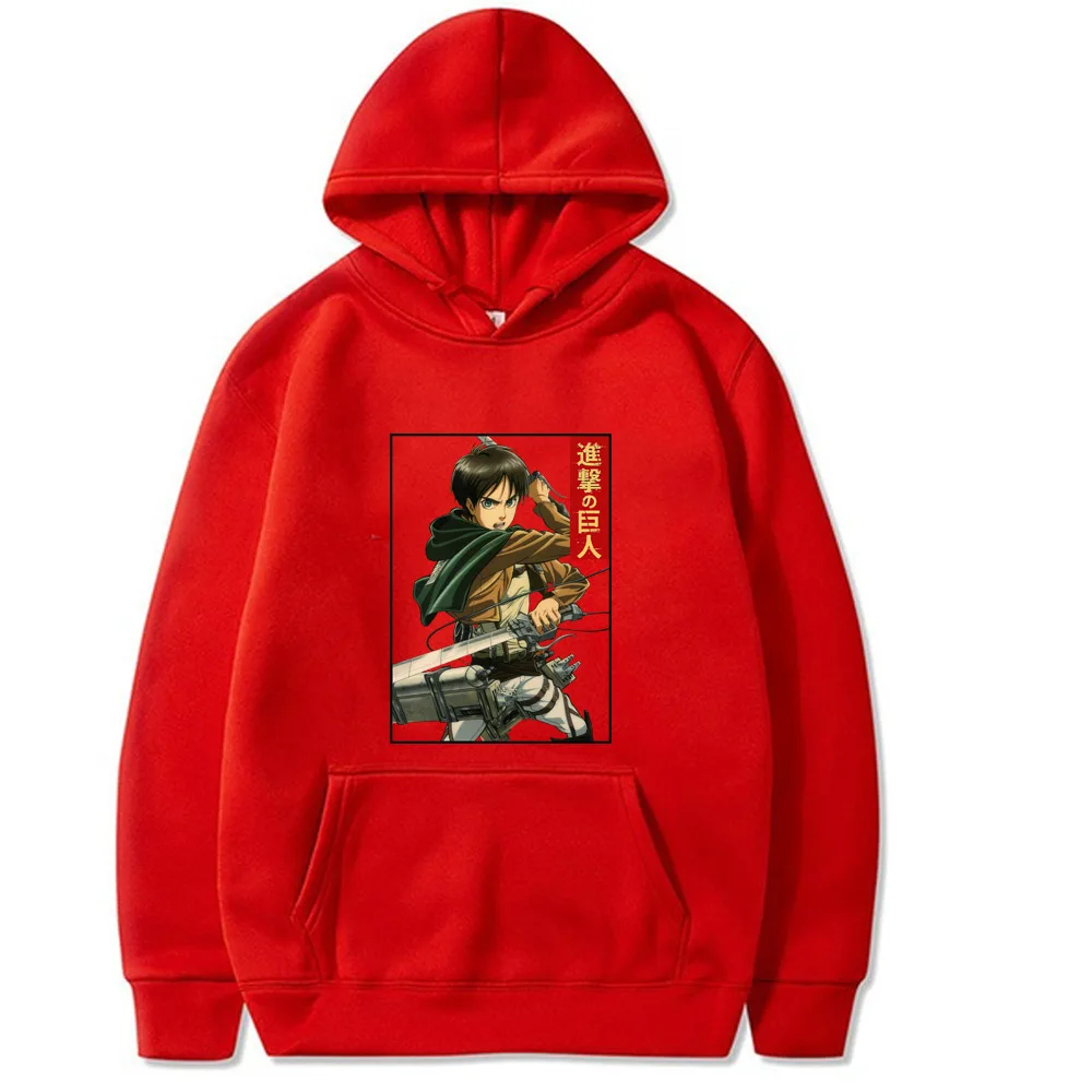 

2021 Japanese Anime Attack on Titan Hoodie Pullovers Tops Casual Winter Men