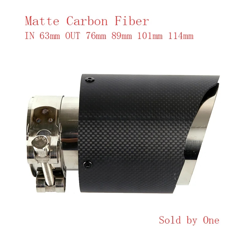 Автомобильный выхлопной хвостовой наконечник труба из углеродного волокна