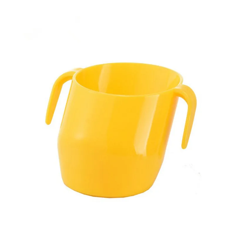 yellow Детские изоляционные косой рот чашки/герметичные детские обучения питьевой чашки/барабанные устойчивые Детские питьевые чашки дропшиппинг - Цвет: yellow