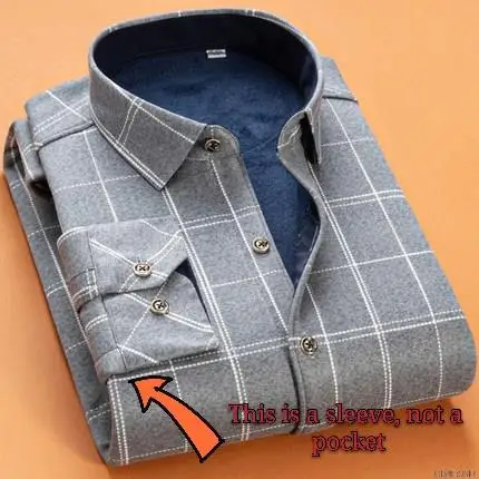 2020 зимняя мужская модная теплая длинная рубашка в клетку с длинными рукавами из