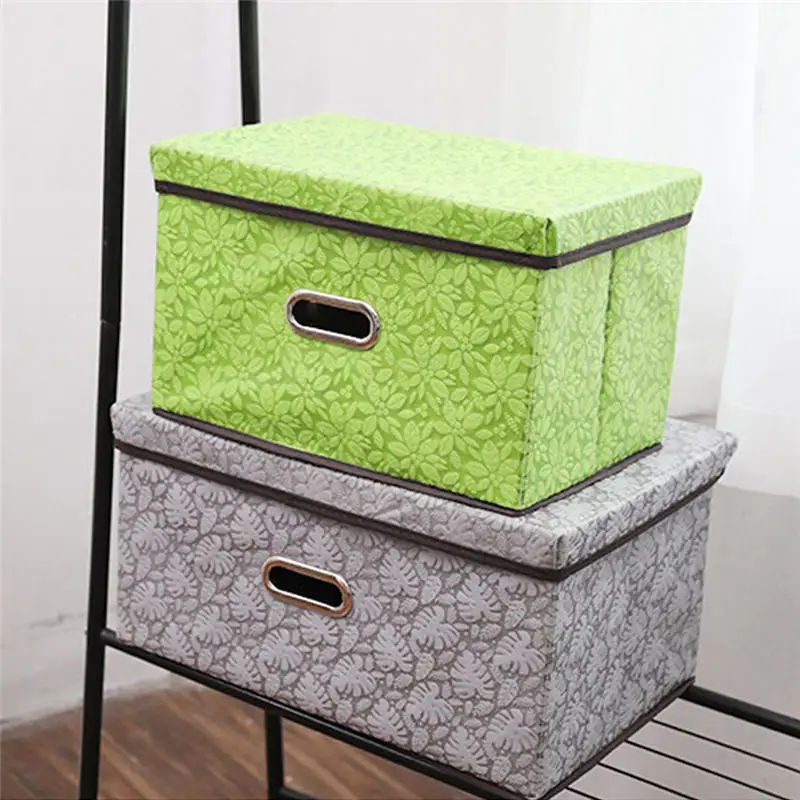 

Foldable Large Organizer Drawer Storage Box Non-woven Fabric Case for Toy Book Debris Organizer Home Wardrobe Storage Box