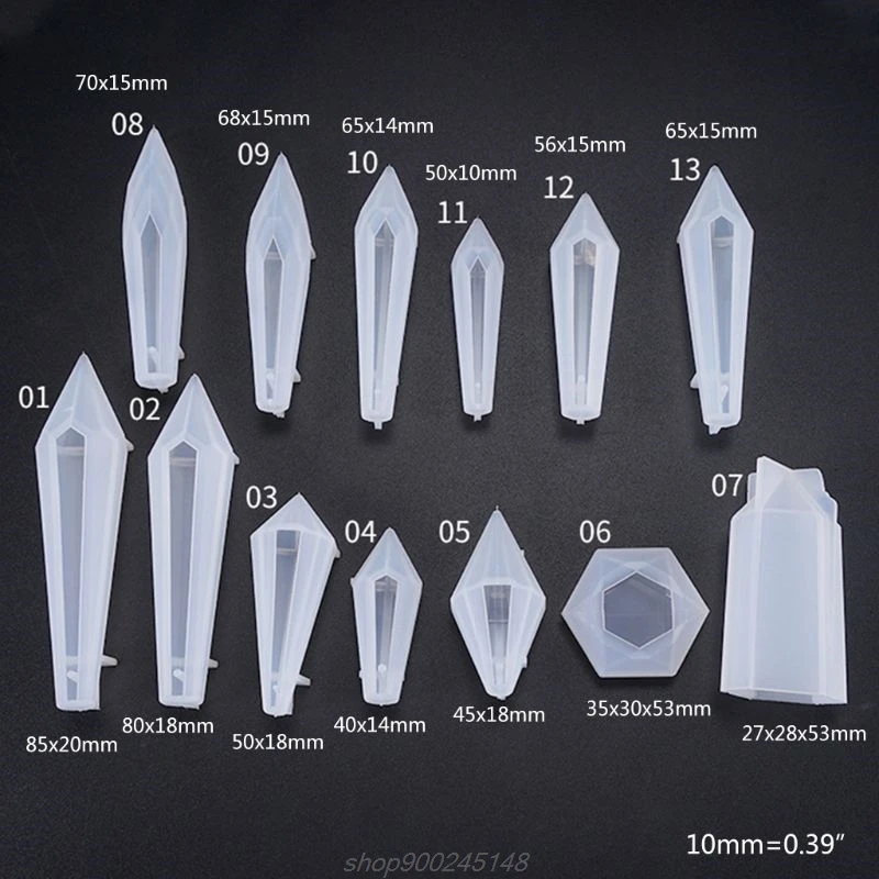 

1 Set Crystal Epoxy Resin Mold Pendulum Casting Silicone Mould Handmade DIY Crafts Earring Pendant Jewelry D22 20 Dropshipping