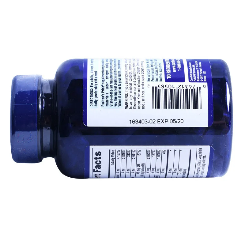 

Free Shipping Mega B-50 B-Complex Vitamin 250 Pcs