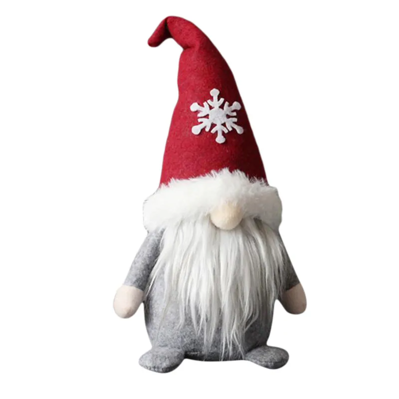 

Creative Cute Faceless Hooded Doll Plush Santa Claus Figures Christmas Day Celebration Party Decoration High Quality