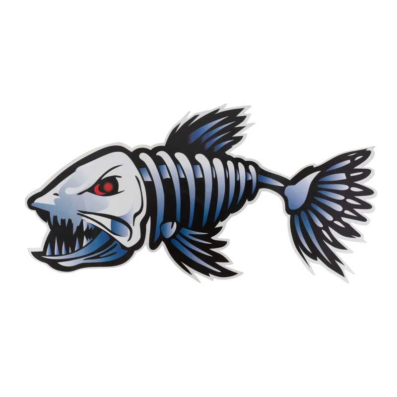 

2021 New 2/pcs Scary Fish Skeleton Sticker Kayak Canoe Dinghy Marine Boat Car Truck Waterproof Stylish Sticker Boats
