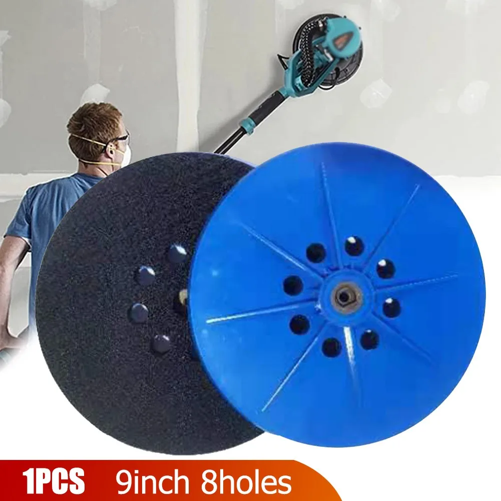 

9Inch 8Holes Drywall Sander Hook And Loop Backing Plate Polishing Sanding Pad Abrasive Power Tools Accessories