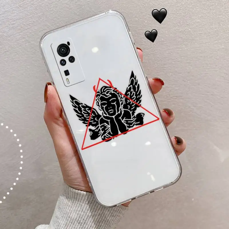 

David lines Adam Abstract Art Phone Case Transparent for vivo v y iqoo 3 15 17 19 5 70 51 52 30 20 s se protective shell capa
