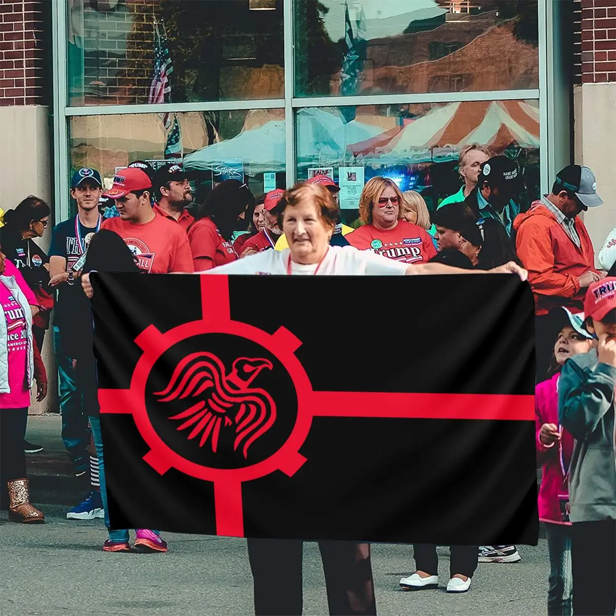 Наружный флаг для украшения баннер 90x150 см Ворон викингов на заказ | Флаги