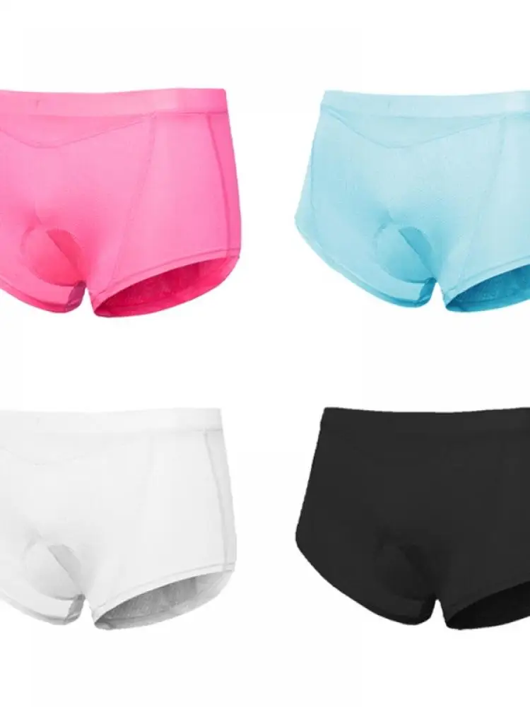 

Women'S New Solid Color Quick-Drying Fitness Shorts Bicycle Silicone Cushioning Elastic Waist Cycling Pants Shock-Absorbing Pant
