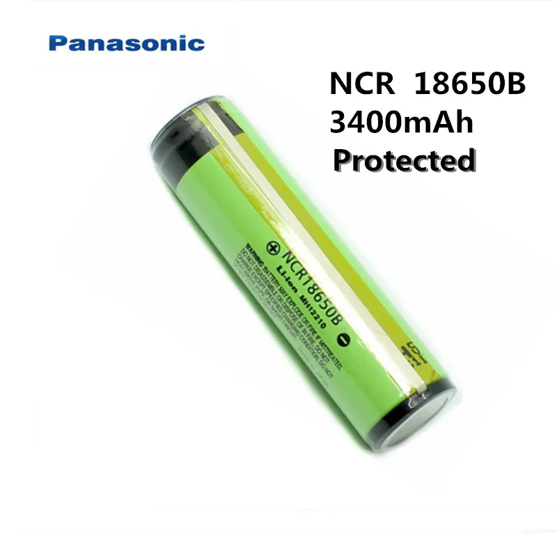 

New Protected Original Panasonic 18650 NCR18650B 3.7V 3400mAh Rechargeable Li-ion Battery Batteries with PCB