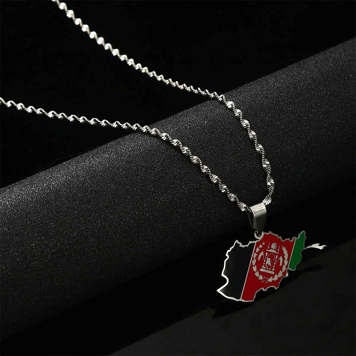 Новые Подвески в виде карты Афганистана с цепочками афганские украшения для