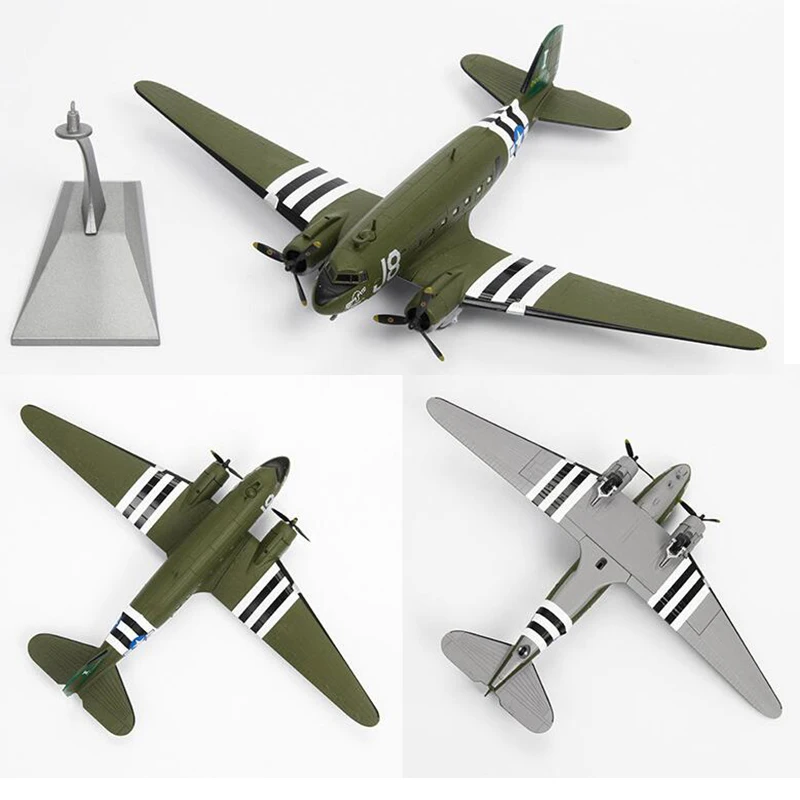 1/100 масштаб C47 транспортный самолет Airfreighter конвейер военный игрушечные модели
